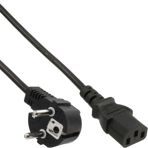 Изключително дълъг/цветен мрежов кабел, заземителен контакт под ъгъл към IEC щепсел C13-принадлежности-3 метра-черен-масажен стол-свят