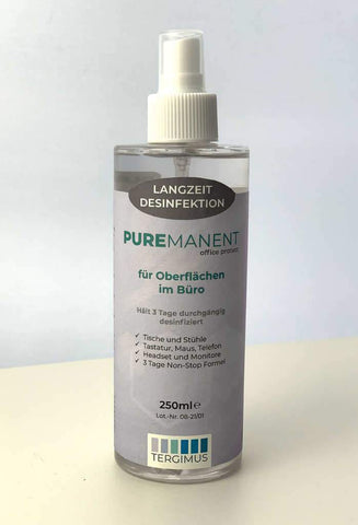 TERGIMUS Puremanent Office Protect дълготраен дезинфектант за повърхности хигиена-250 ml-0-масажен стол свят